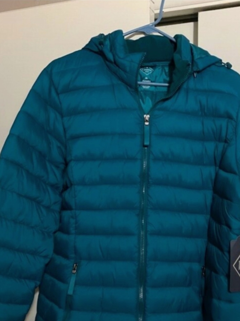 St. John's Bay Teal PufferJacket XL New Packable